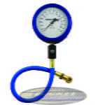 4" GLOW-IN-THE-DARK AIR PRESSURE GAUGE (30PSI)